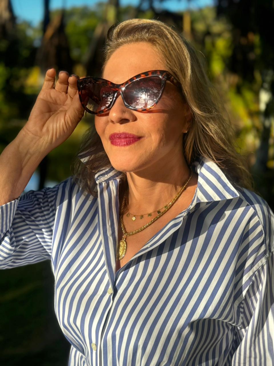 Óculos De Sol Feminino Belle Gatinho UV 400