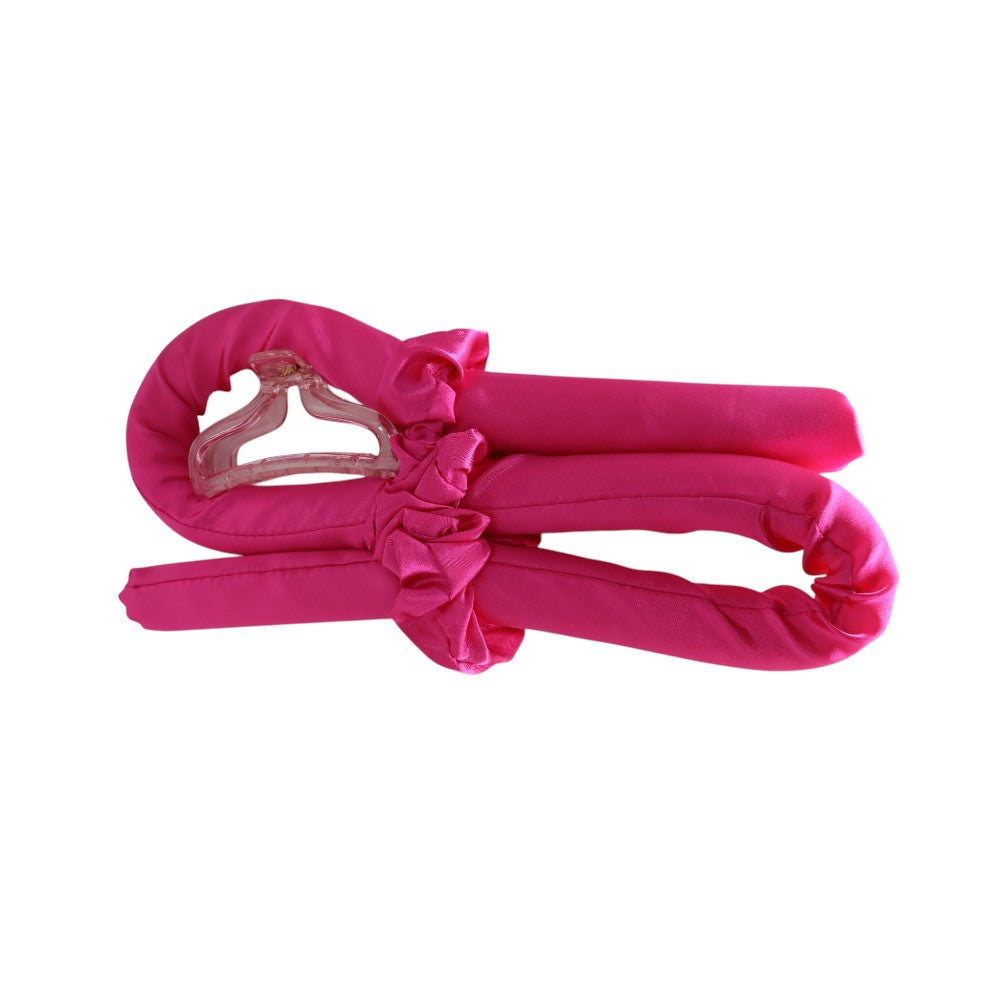 Kit Modelador de Cachos em Cetim Sem Fonte de Calor - Pink/Rosa Choque