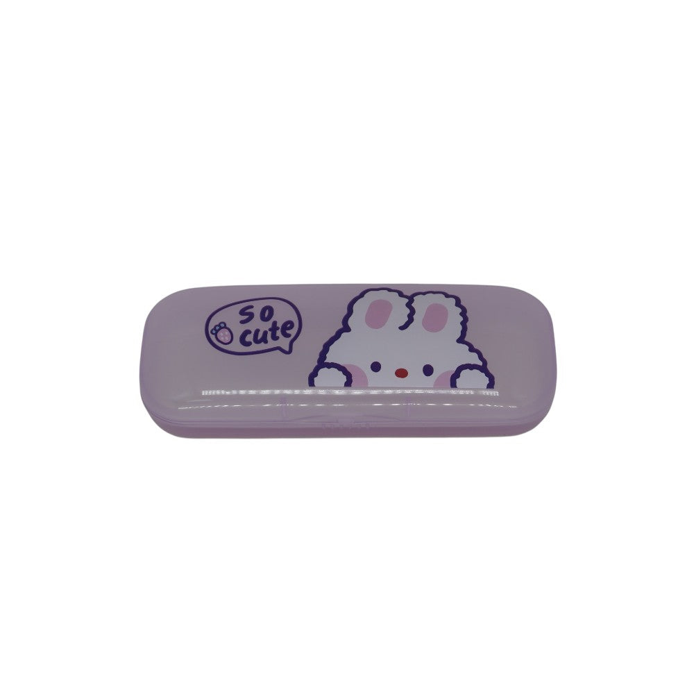 Estojo Porta Óculos Infantil Animals - Verde-agua (Urso/Raposa)