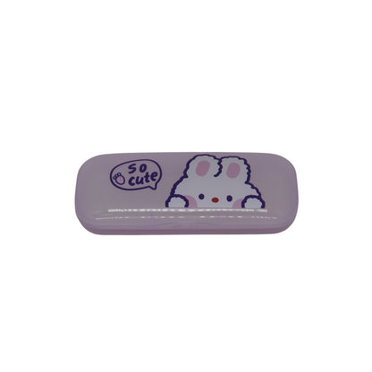 Estojo Porta Óculos Infantil Animals - Verde-agua (Urso/Raposa)