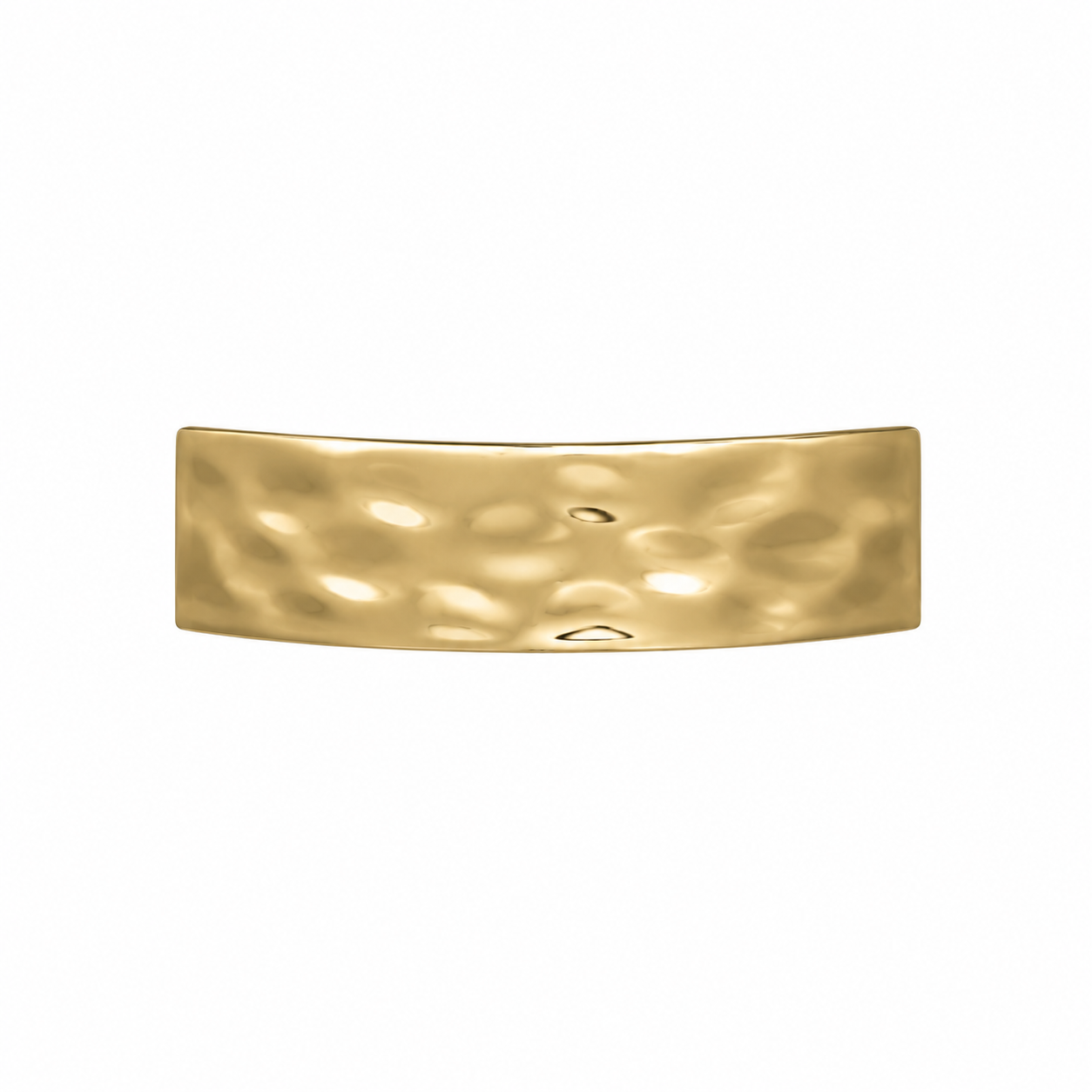 Prendedor Metálico Amassado - Dourado
