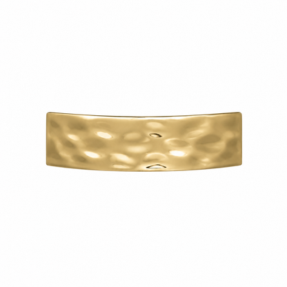Prendedor Metálico Amassado - Dourado