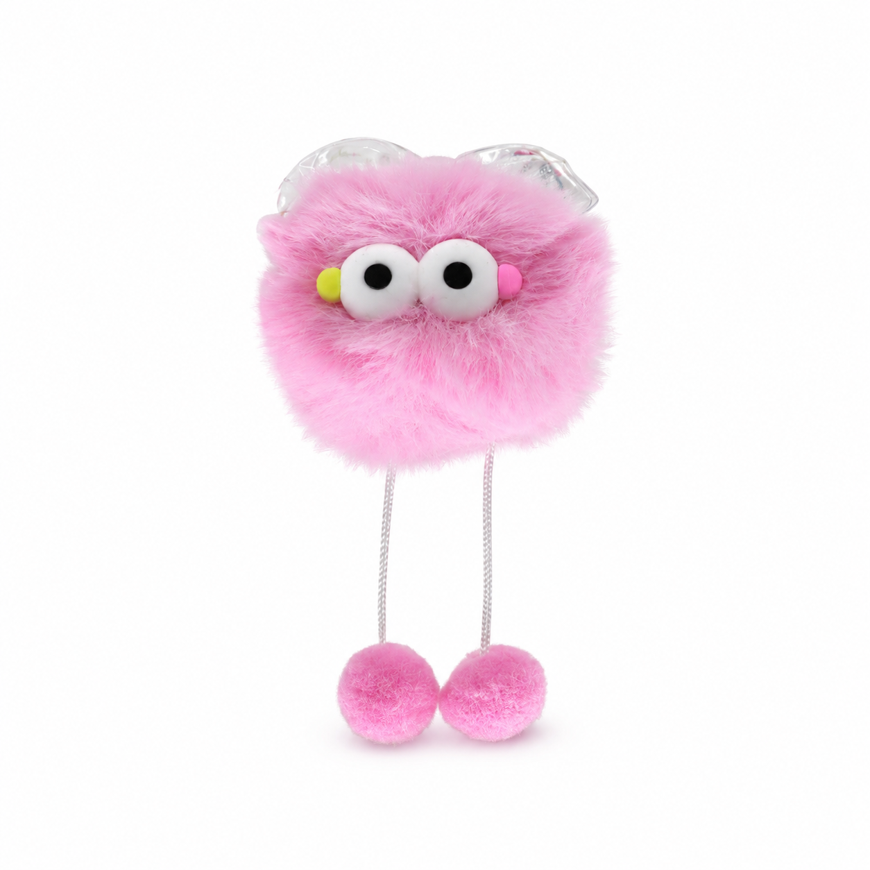 Chaveiro para Bolsa Monstrinho Lubibi Puff Pelúcia - Rosa