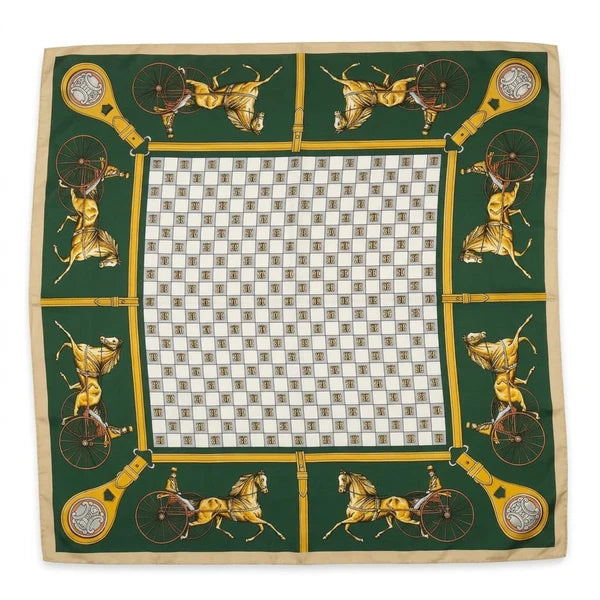 Lenço de Cetim Estampado 90x90cm