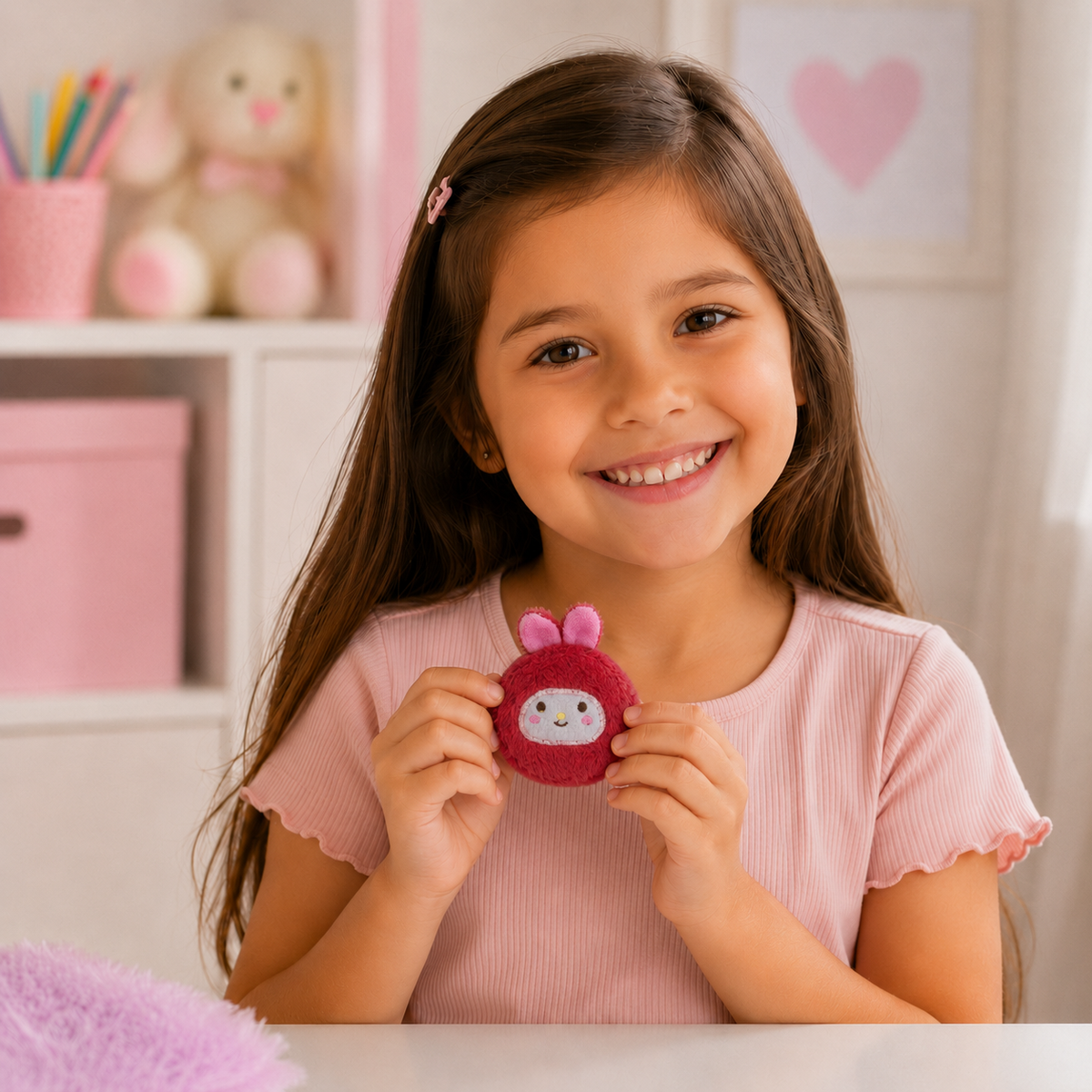 Porta Moedas Infantil de Pelúcia Fofa