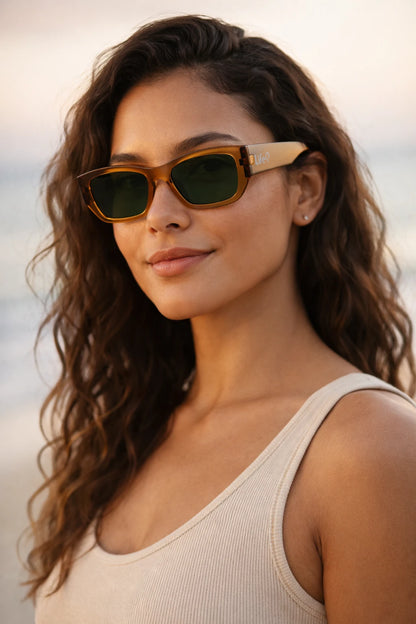 Óculos De Sol Feminino Ibiza Retangular UV 400