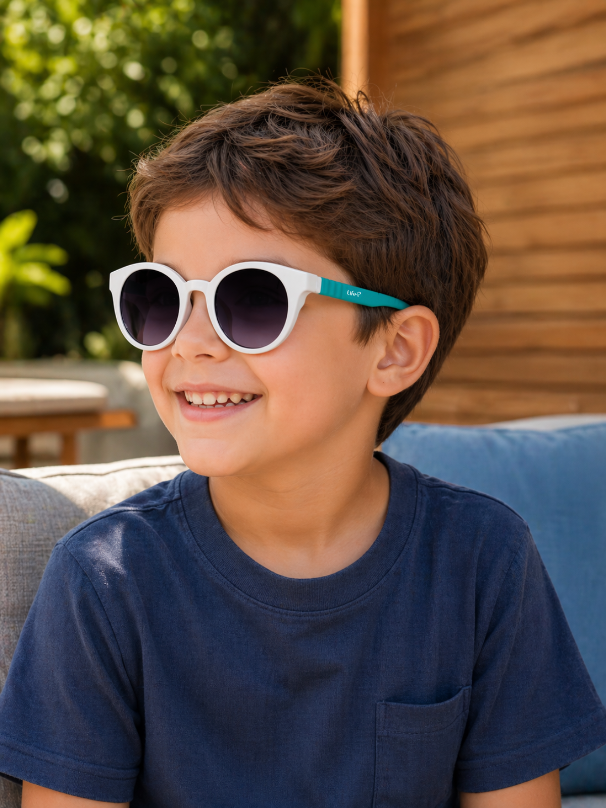 Óculos De Sol Kids Unissex Magic Redondo UV 400