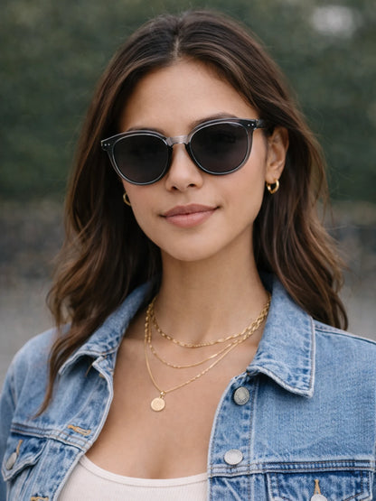 Óculos De Sol Feminino Lumi Redondo UV 400