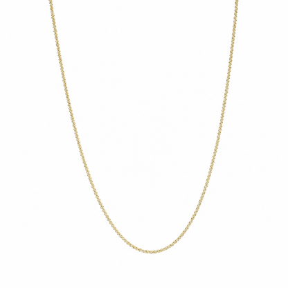 Semijoia Colar Corrente Torcida 70cm Banho Ouro 18K