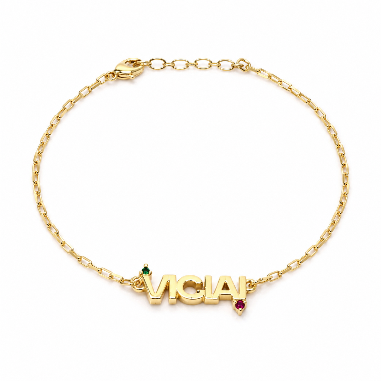 Semijoia Pulseira Veneziana Vigiai 22cm Banho Ouro 18K