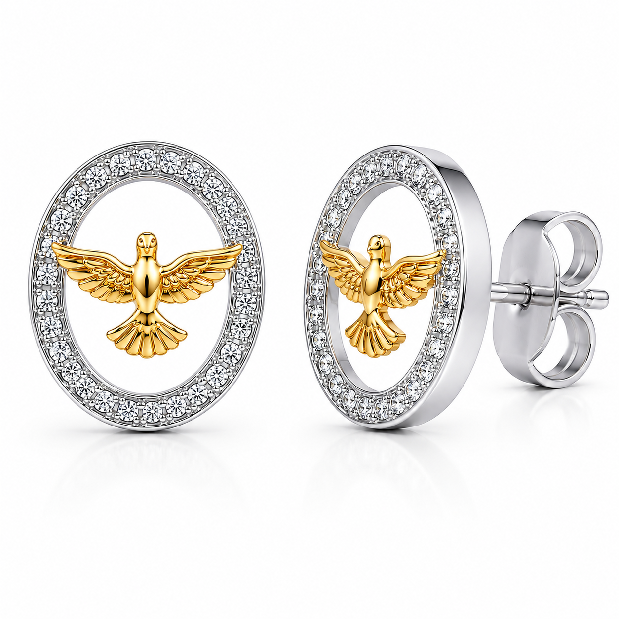 Semijoia Brinco Fio Medalhinhas 58mm Banho Ouro 18K