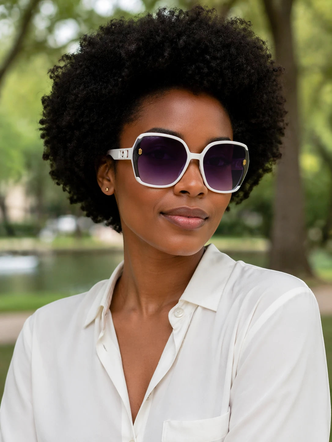 Óculos De Sol Feminino Florença Quadrado UV 400