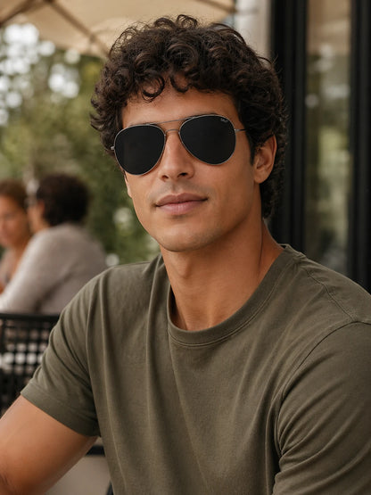 Óculos De Sol Unissex Berlim Quadrado UV 400