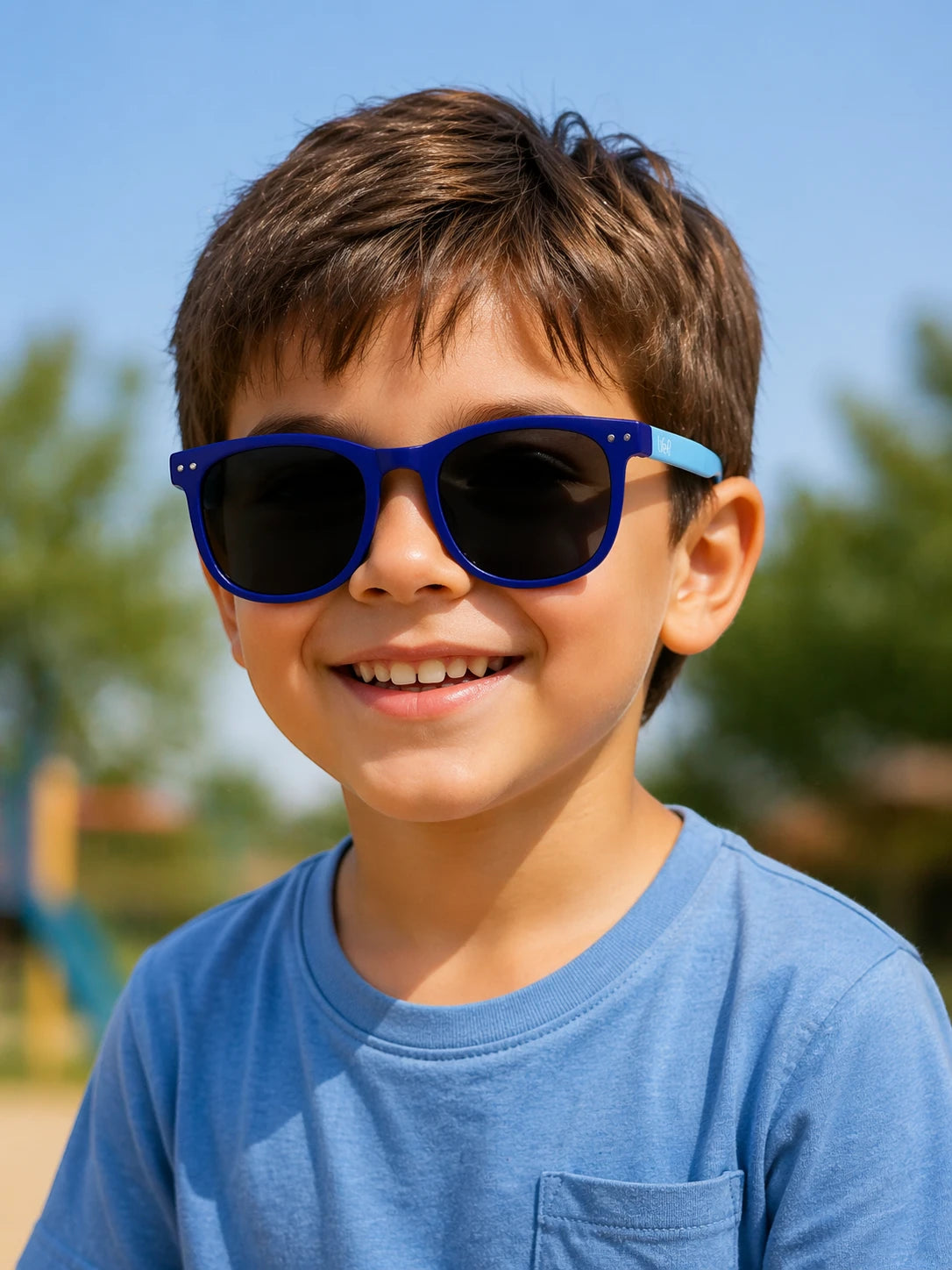 Óculos De Sol Kids Unissex Fun Quadrado Dobrável UV 400