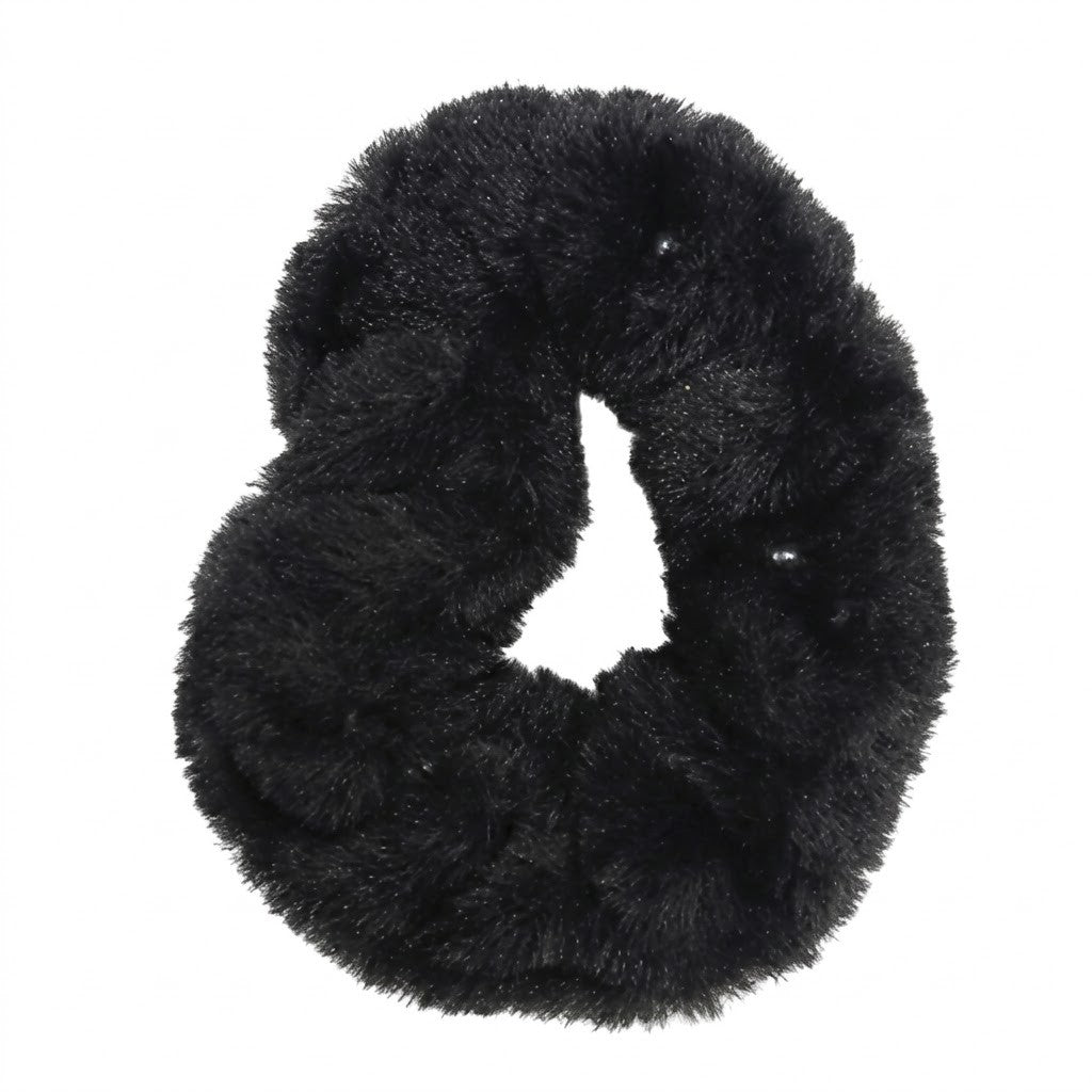 Scrunchie de Pelúcia com Pérolas Anti-Frizz Colors