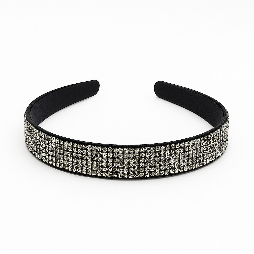 Tiara Larga com Strass