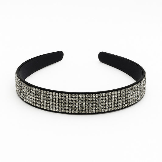 Tiara Larga com Strass