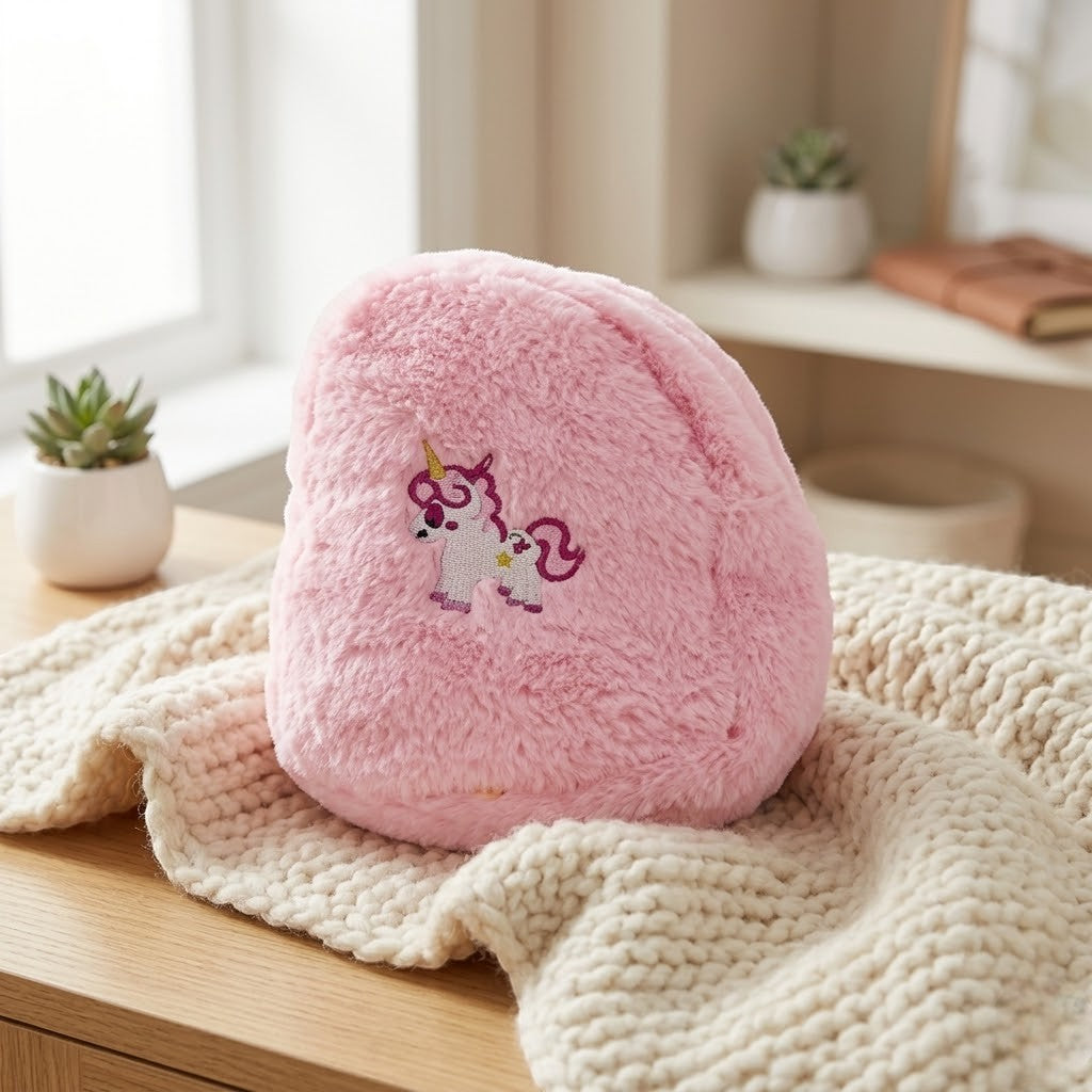 Mochila Infantil de Pelúcia Unicórnio Média