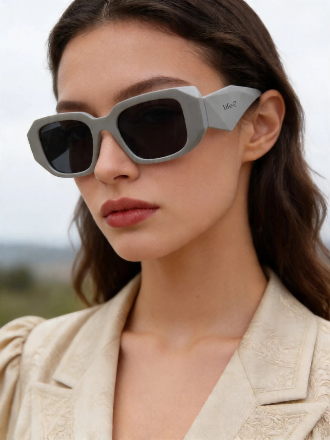 Óculos De Sol Feminino Siena Retangular UV 400