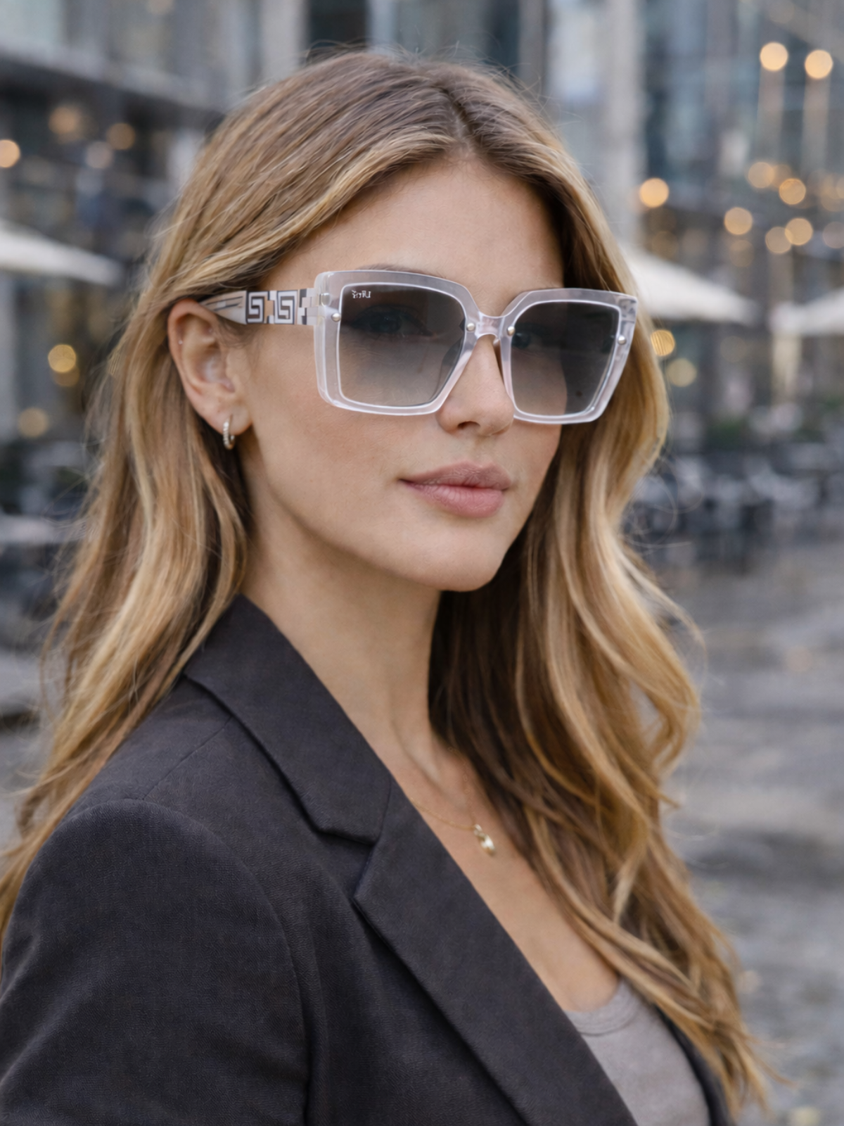 Óculos De Sol Feminino Firenze Quadrado UV 400