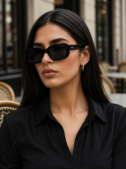 Óculos De Sol Feminino Soleil Retangular UV 400