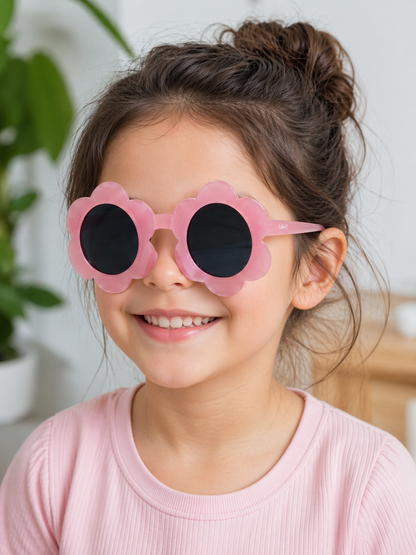 Óculos De Sol Kids Feminino Shine Redondo UV 400