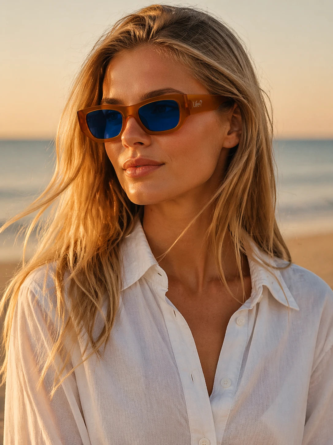 Óculos De Sol Feminino Ibiza Retangular UV 400