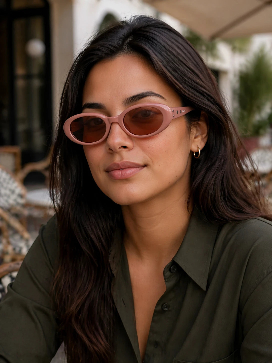 Óculos De Sol Feminino Star Oval UV 400