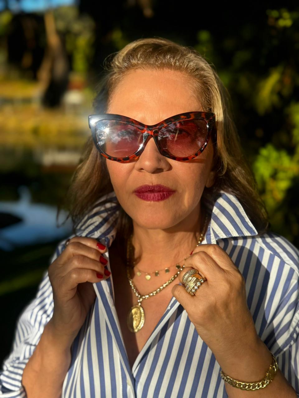 Óculos De Sol Feminino Belle Gatinho UV 400