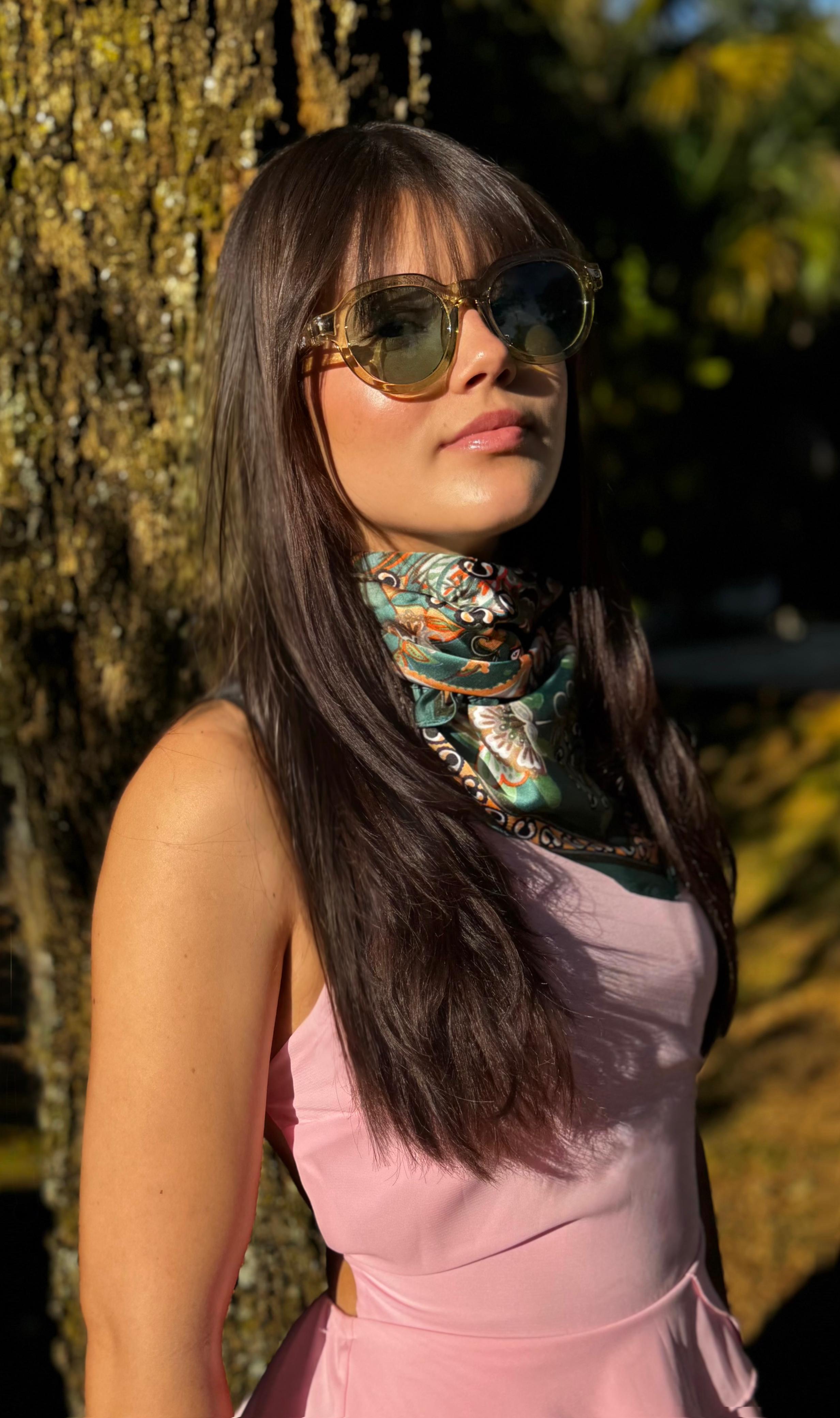 Óculos De Sol Feminino São Paulo Redondo UV 400