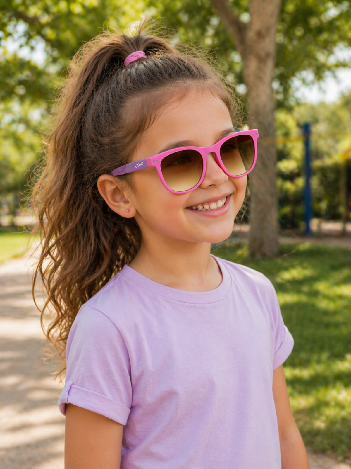 Óculos De Sol Kids Unissex Fun Quadrado Dobrável UV 400