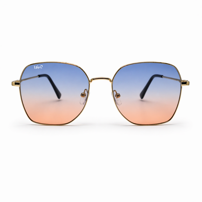 Óculos De Sol Unissex Capri Quadrado UV 400