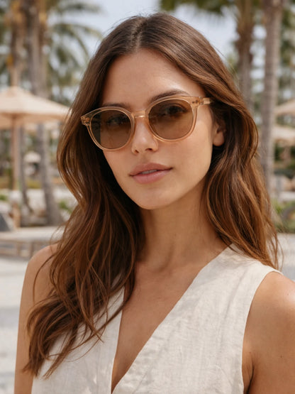 Óculos De Sol Feminino Lumi Redondo UV 400