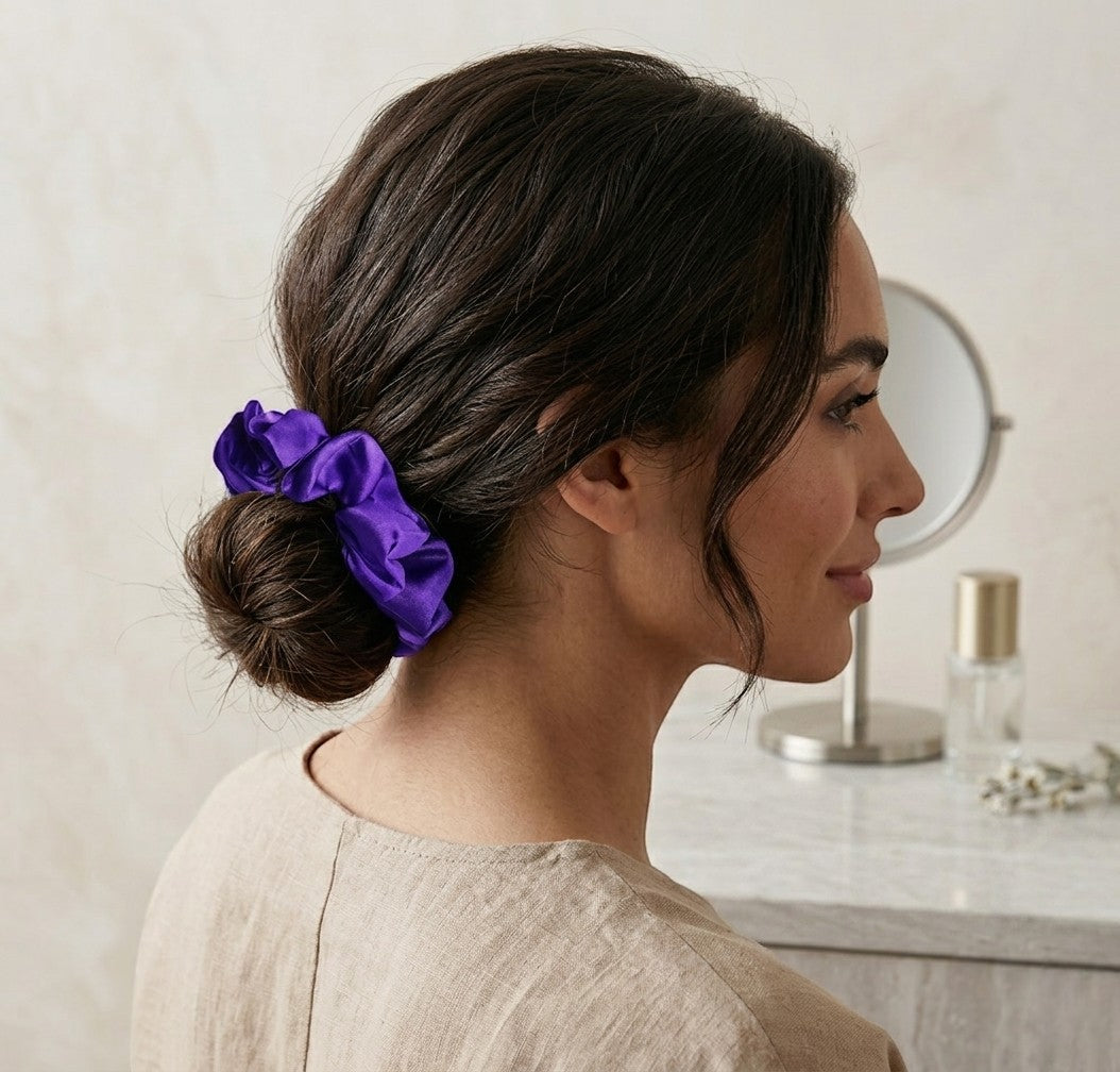 Elástico de Cetim Anti-Frizz para Cabelo