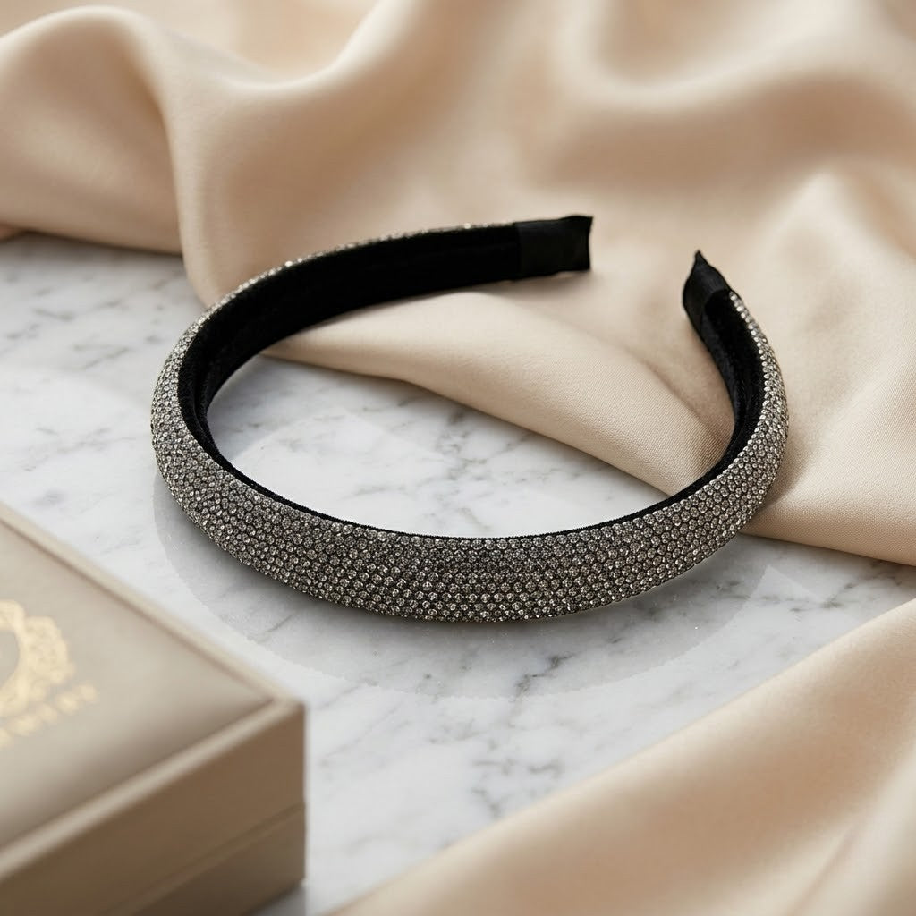 Tiara com Strass Premium Larga