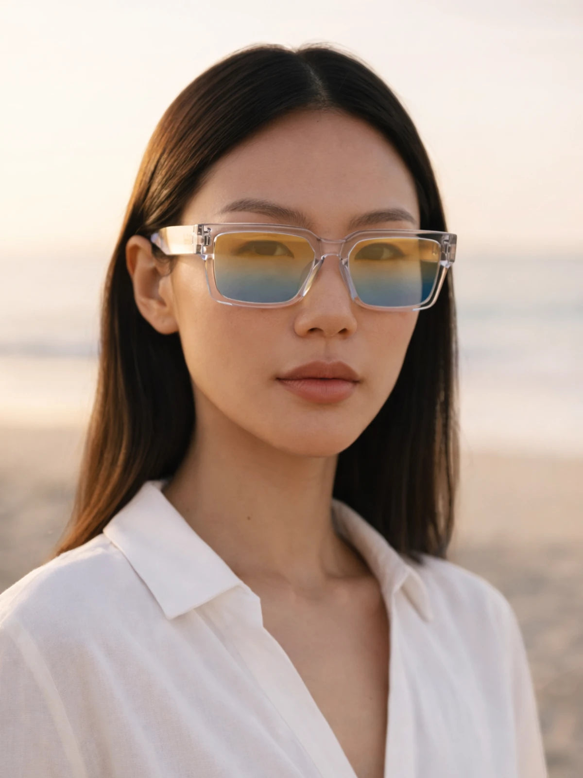 Óculos De Sol Feminino Glow Quadrado UV 400
