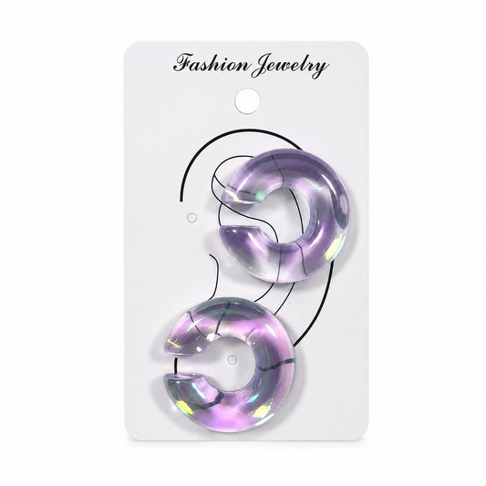 Kit Piercing Fake 2 Peças Roxo