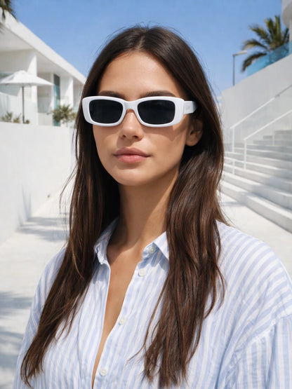 Óculos De Sol Feminino Soleil Retangular UV 400