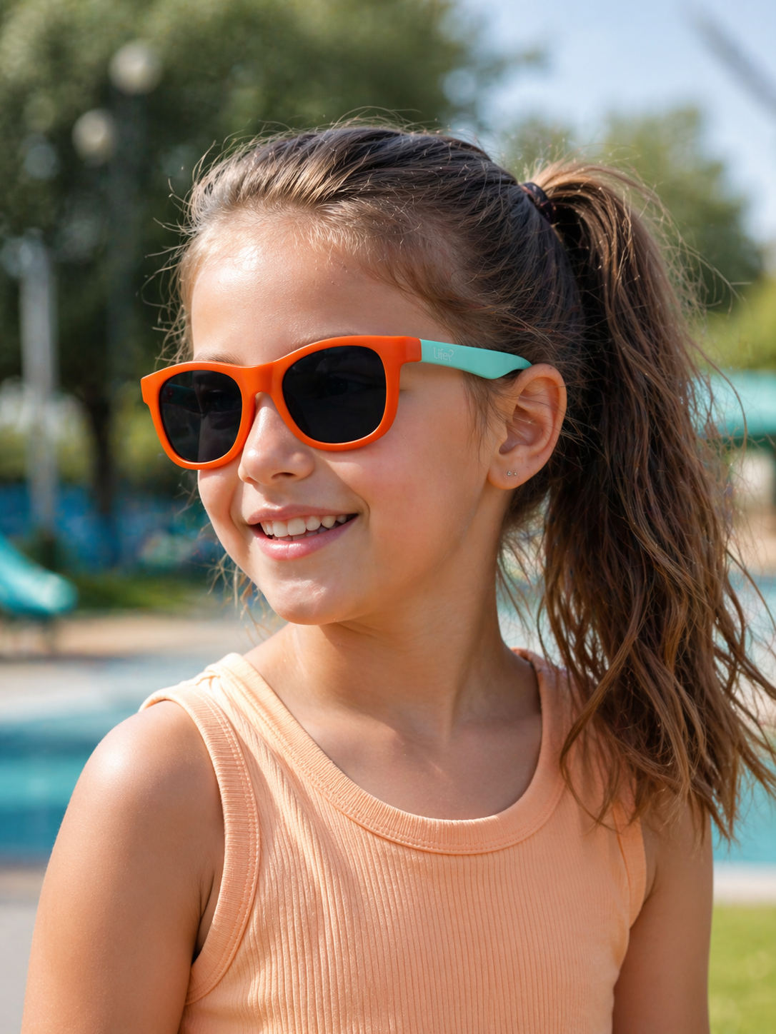 Óculos De Sol Kids Space Unissex Quadrado UV 400
