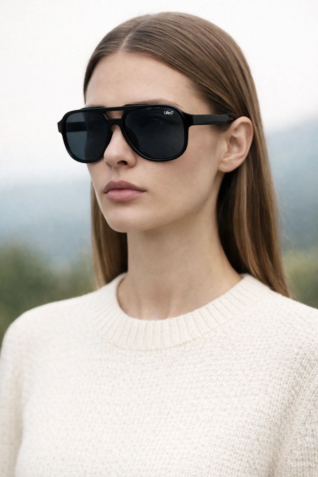 Óculos De Sol Unissex Nero Aviador UV 400