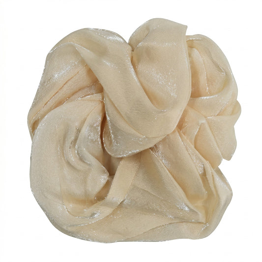 Scrunchie de Cetim Cintilante Anti-Frizz