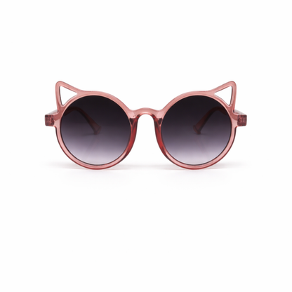 Óculos De Sol Kids Feminino Cat Redondo UV 400