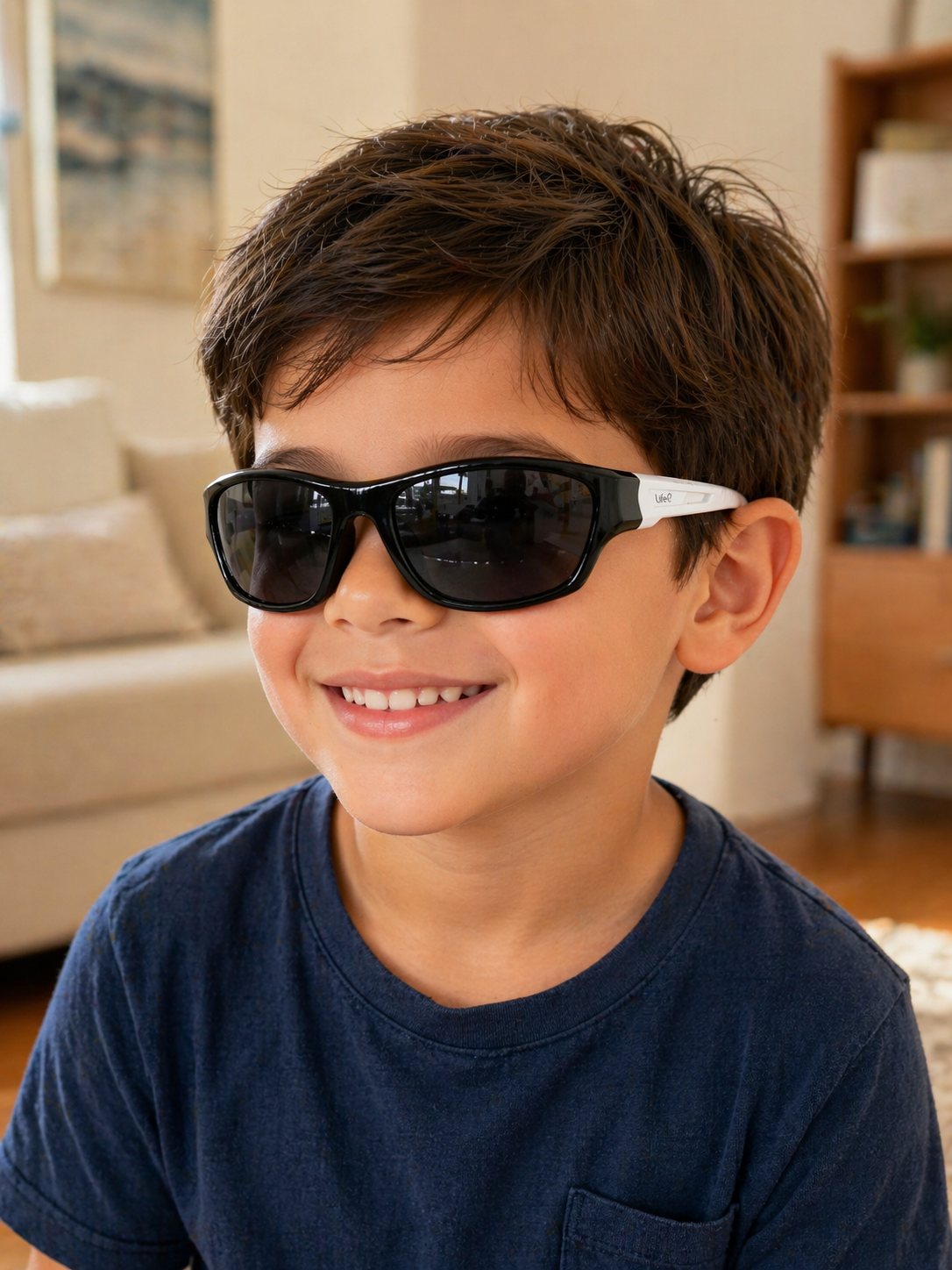 Óculos De Sol Kids Unissex Flash Retangular UV 400