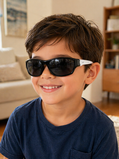 Óculos De Sol Kids Unissex Flash Retangular UV 400