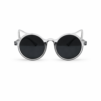 Óculos De Sol Kids Feminino Cat Redondo UV 400