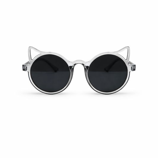 Óculos De Sol Kids Feminino Cat Redondo UV 400
