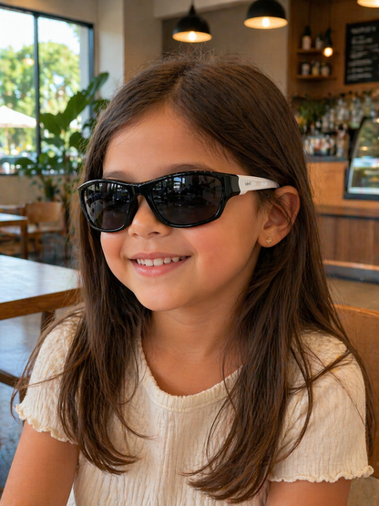 Óculos De Sol Kids Unissex Flash Retangular UV 400