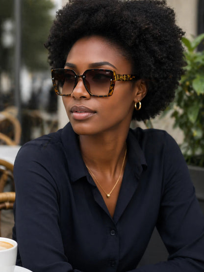 Óculos De Sol Feminino Firenze Quadrado UV 400