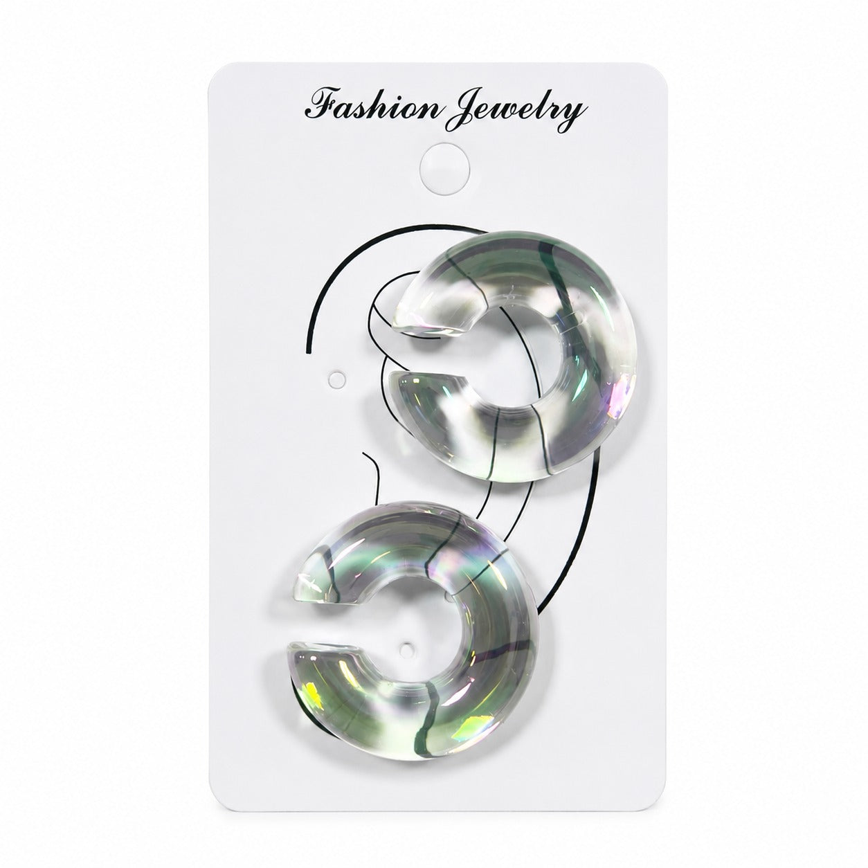 Kit Piercing Fake 2 Peças Transparente